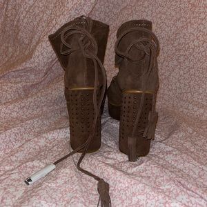 Free People suede platforms